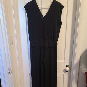 Linda Lundstrom Women’s One-Piece Pant Suit Black Size 14 Wide Leg Canada